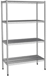 4-Tier Wire Shelves Width 460 mm - 460x1370x1800 mm