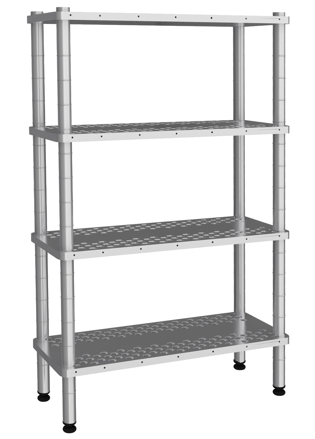 4-Tier Perforated Shelves Width 610 mm - 610x1830x1800 mm