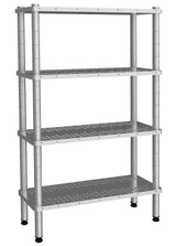4-Tier Perforated Shelves Width 530 mm - 530x1370x1800 mm