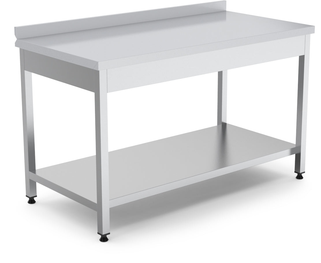 Work Table With Bottom Shelf - 2400x600x850 mm