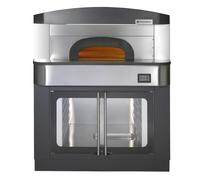 Pizzaofen mit Gärschrank 550 6C – 6 Pizzen – 16,4 kW – 1180×1725×1825 mm