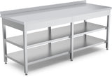Work Table With Bottom - Intermediate Shelf - 2000x700x850 mm