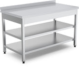 Work Table With Bottom - Intermediate Shelf - 1000x600x850 mm