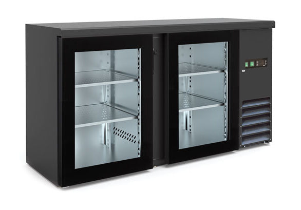 BB 200 GD Barkühlschrank mit Glastüren 1462×513×860 mm