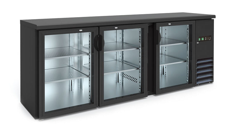 BB 300 GD Barkühlschrank mit Glastüren 2002×513×860 mm
