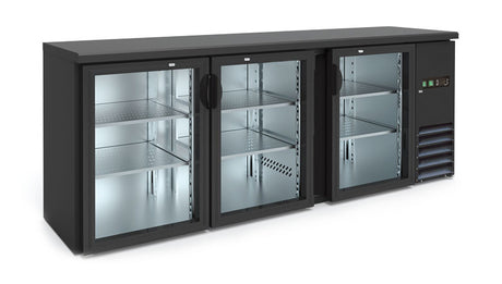 BB 300 GD Barkühlschrank mit Glastüren 2002×513×860 mm
