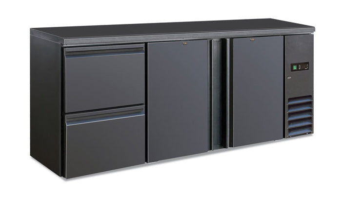 BB 322 SD ventilierter Back‑Bar‑Kühltisch 320 L
