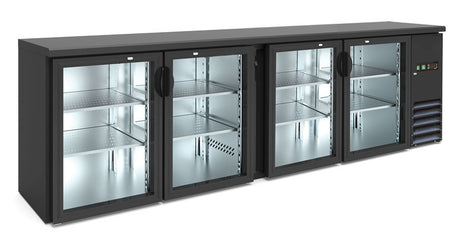 BB 400 GD Barkühlschrank mit Glastüren 2542×513×860 mm