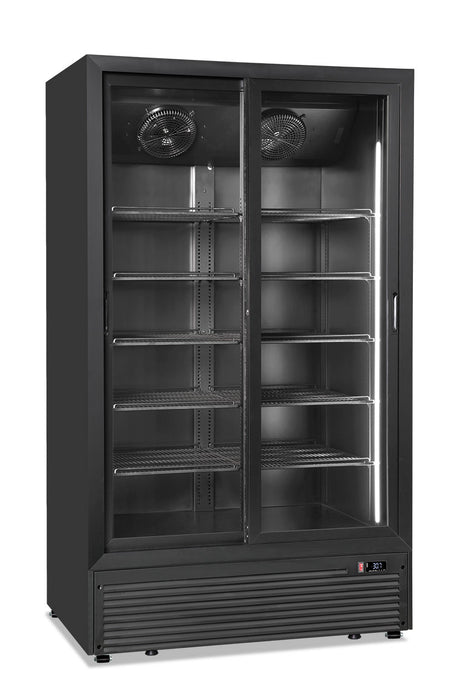 Glastür-Getränkekühlschrank CL 1100 2G SL BLACK