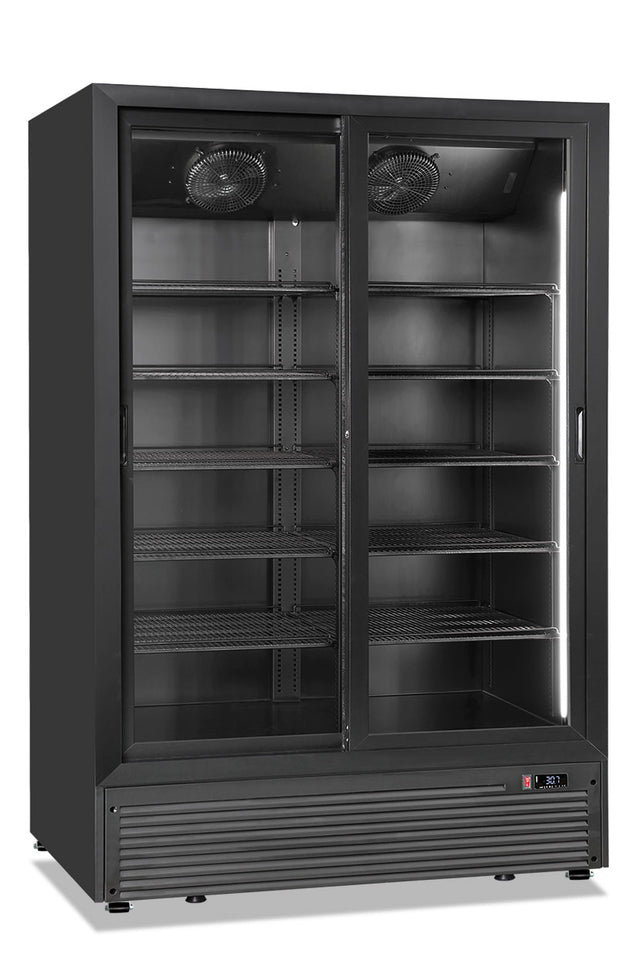 Glastür-Getränkekühlschrank CL 1300 2G SL BLACK