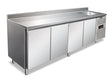 CLV 4200 TN WITH SPLASHBACK ventilierter Kühl- oder Tiefkühltisch 2500×700×960 mm