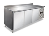 CXF 3200 BT WITH SPLASHBACK dreitüriger Tiefkühltisch mit Alzatina