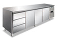 Ventilierter vier­türiger Kühl­tisch CXF 4130 TN 2230×700×860 mm