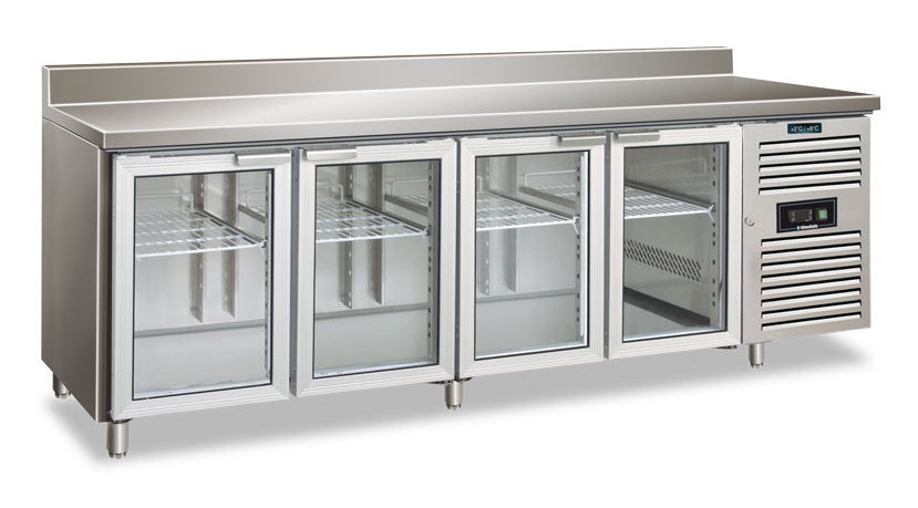 Ventilierter vier­türiger Kühl­tisch CXF 4200 TNG WITH SPLASHBACK 2230×700×960 mm