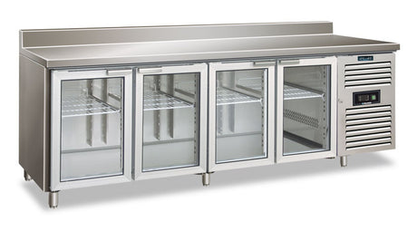 Ventilierter vier­türiger Kühl­tisch CXF 4200 TNG WITH SPLASHBACK 2230×700×960 mm