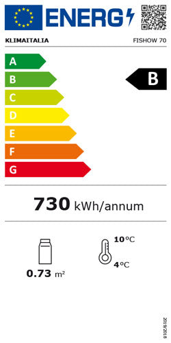 Official energy label, class B