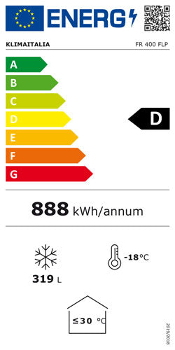Étiquette énergétique officielle, classe D