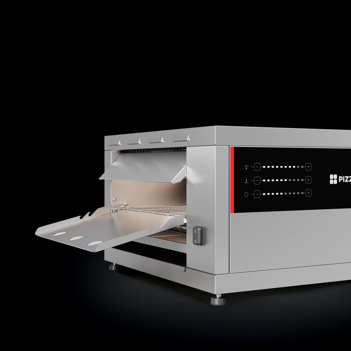 Infrared conveyor oven Flash – 350 mm – 3.2 kW – 940×500×320 mm – View 2