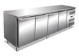 Belüfteter vier­türiger Kühl­tisch GN 4100 TN 2230×700×850 mm