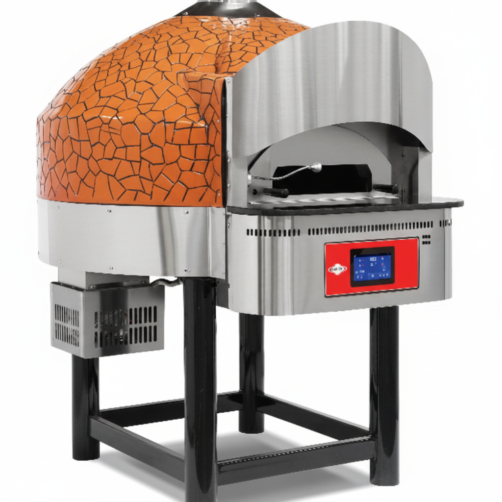 Four à pizza gaz numérique (base fixe) – 9 pizzas Ø 300 mm