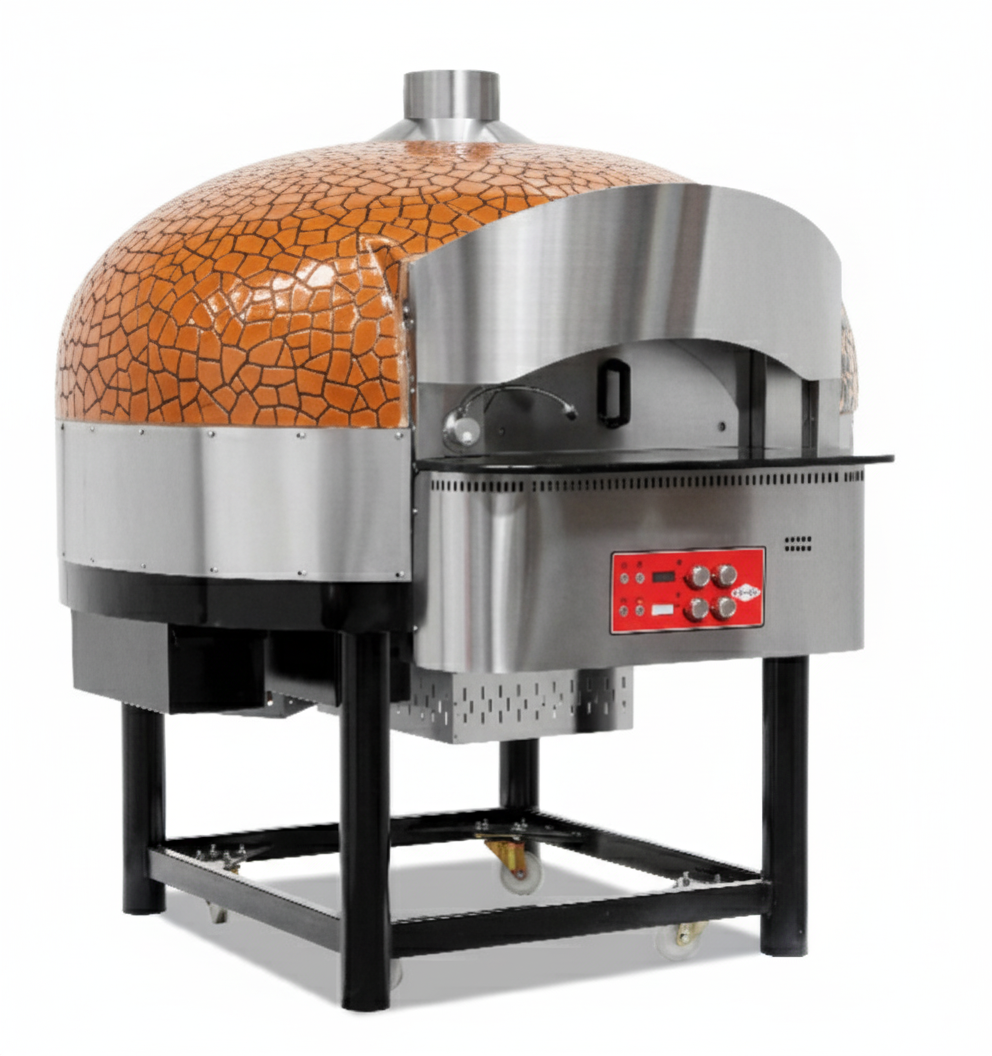 Four à pizza rotatif gaz – Ø 300 mm – 9 pizzas