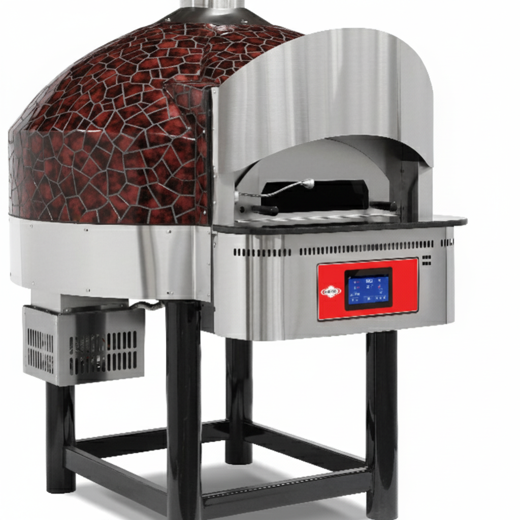 Four à pizza gaz numérique (base fixe) – 9 pizzas Ø 300 mm