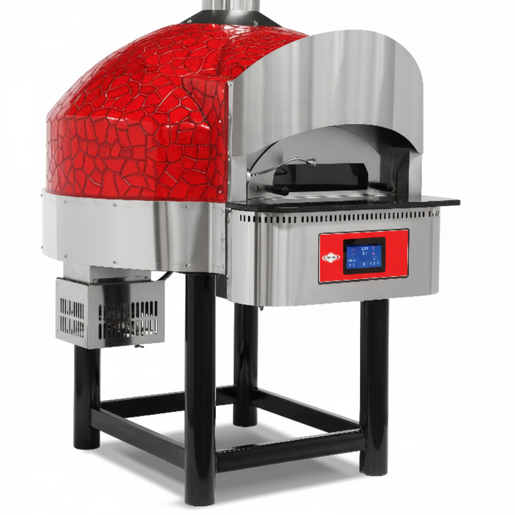 Four à pizza gaz rotatif numérique – Ø300 mm – 6 pizzas