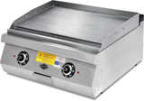 Griglia elettrica – piastra liscia cromo – 12 kW – 800×900×300 mm