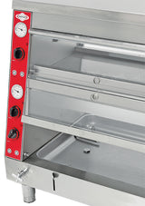 Speisenwärmer-Display – 2x1/1 GN unten, 2x2/3 GN oben