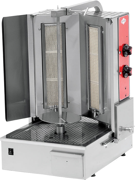 Gas-Shawarma-Maschinen Motor unten – 2 Brenner / 8 kW