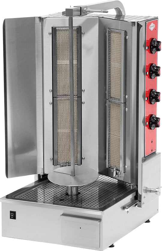 Gas-Shawarma-Maschinen Motor unten – 4 Brenner / 10 kW