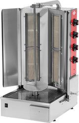 Gas Shawarma Machines Motor at Bottom – 4 Burners / 10 kW
