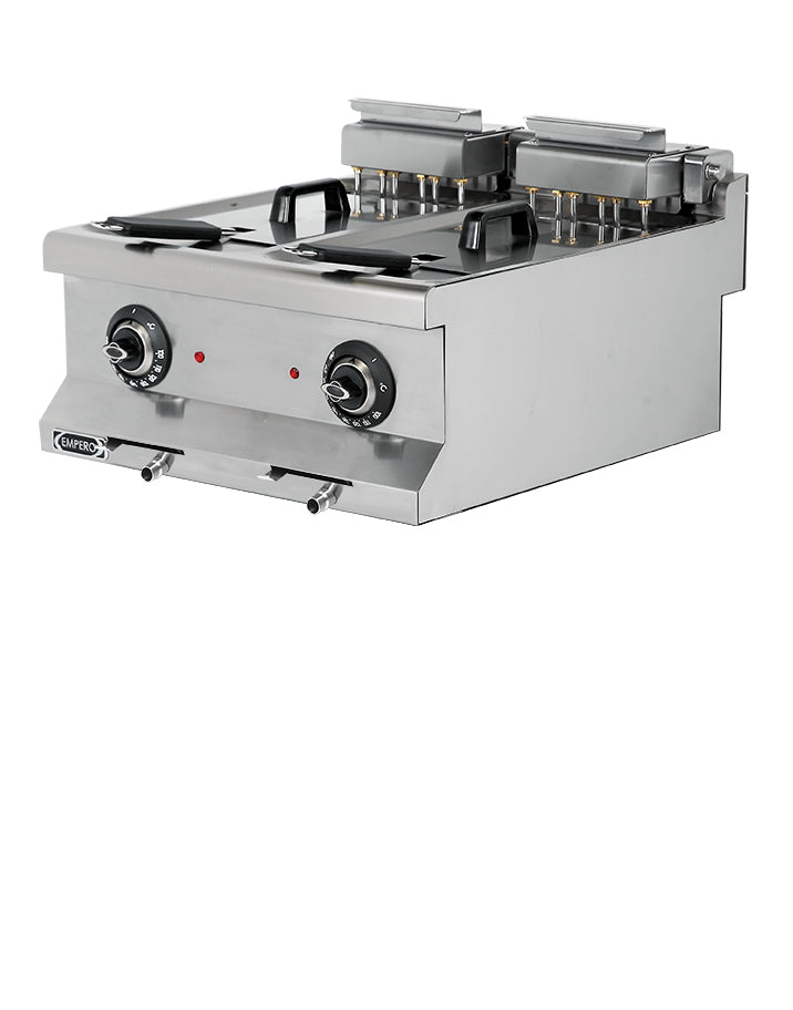 Elektrische Fritteuse – 400 V / 10+10 L