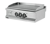 Gasgrill – gerippte Chromplatte – 19,5 kW – 2 Heizzonen – 900×635×285 mm
