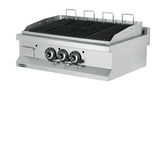 Gas Lavastein Grill Serie 700 – 19,38 kW – 2 Heizzonen – 900×635×285 mm