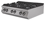 Cuisinière à gaz 6 feux – Série 900 Plus – 1200×900×300 mm