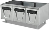 Armoire sous comptoir 3 portes Série 900 Plus inox 1200×790×550 mm robuste hygiénique