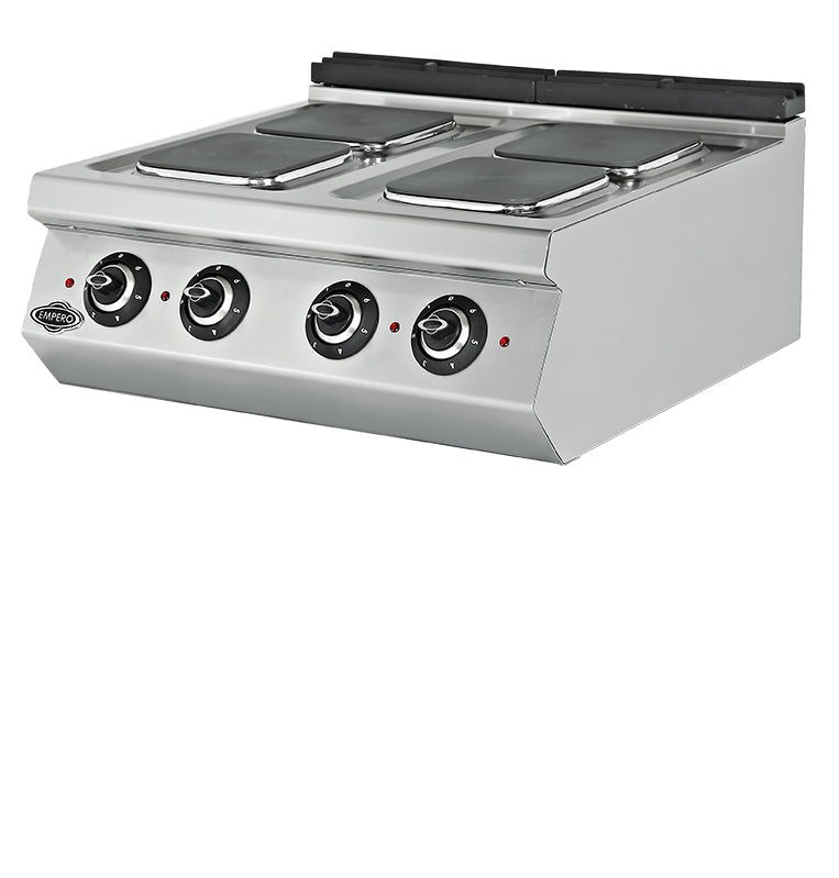 Elektroherd 4 quadratische Platten – 400 V / 9 kW