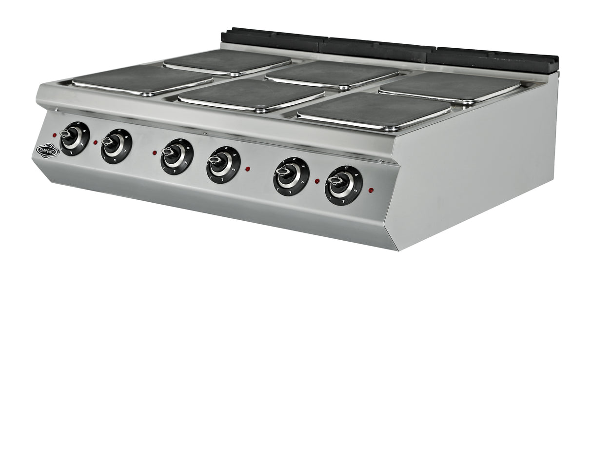 Elektroherd 6 quadratische Platten – 400 V / 16,8 kW
