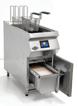 Mit Lift-Schnellfritteuse mit Ölfilter – 400 V / 25 L