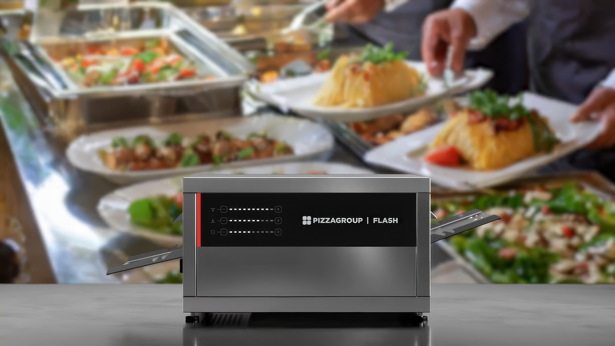 Infrared conveyor oven Flash – 350 mm – 3.2 kW – 940×500×320 mm – View 3