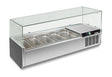 RWX 1402 GN-Aufsatzkühlvitrine 1400×395×435 mm