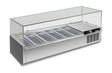 RWX 1502 GN-Aufsatzkühlvitrine 1500×395×435 mm