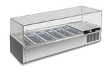 RWX 1502 GN-Aufsatzkühlvitrine 1500×395×435 mm