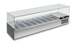 RWX 1802 GN-Aufsatzkühlvitrine 1800×395×435 mm