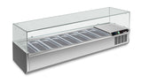 RWX 1802 GN-Aufsatzkühlvitrine 1800×395×435 mm