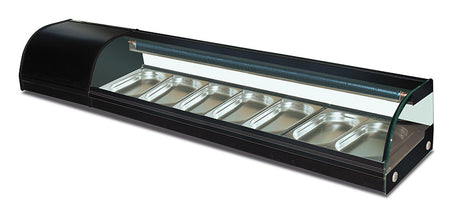 Sushi-Kühlvitrine SH 180, 1800×415×300 mm, 76.6 L, 0°C / +6°C