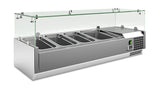 VRX 1200/380 FG GN-Aufsatzkühlvitrine 1200×395×435 mm