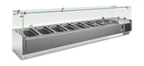 GN-Aufsatzkühlvitrine VRX 1600/330 FG, 1600×335×435 mm