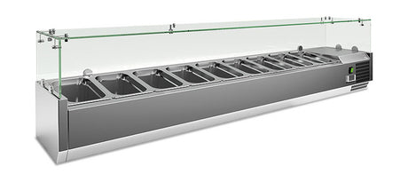 VRX 1800/330 FG Aufsatzkühlvitrine 1800×335×435 mm